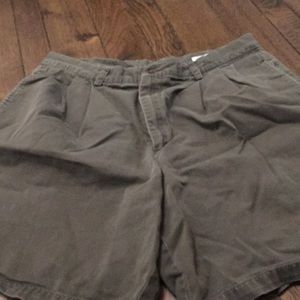 3/$30. Claiborne army green cotton shorts